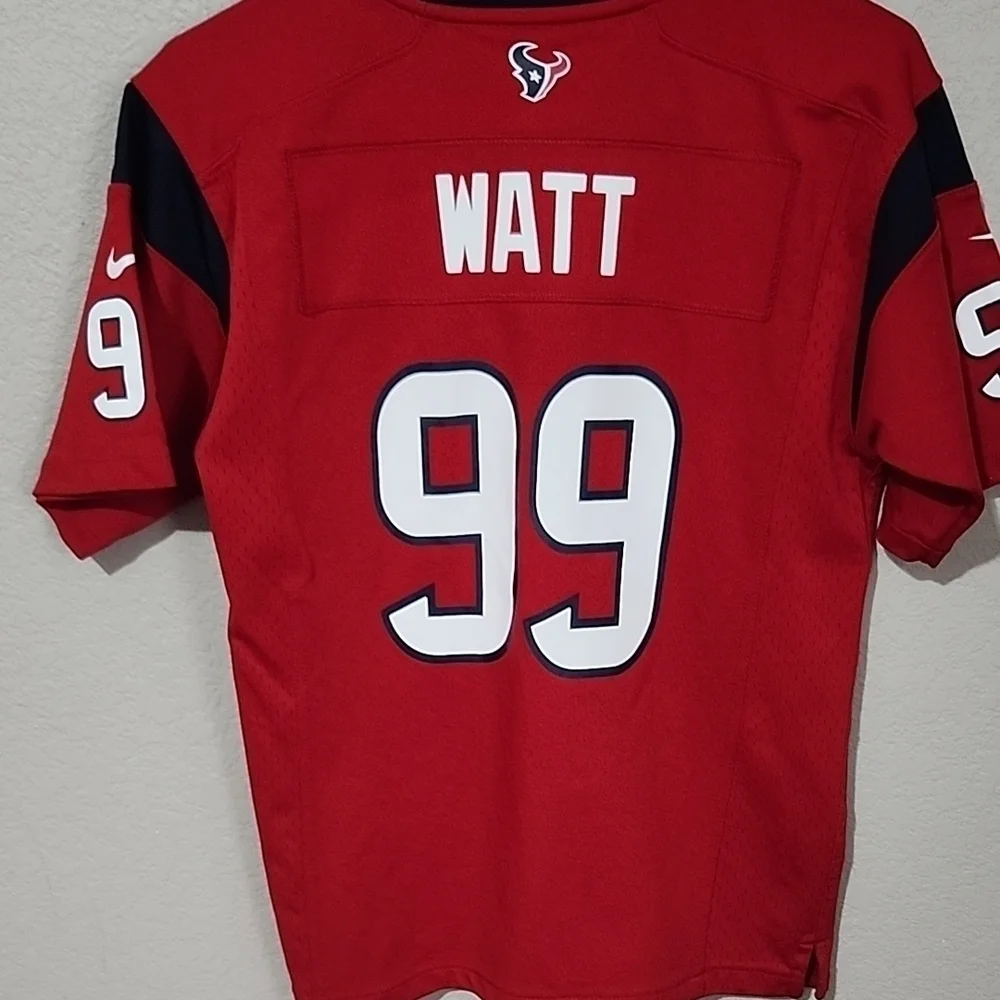 NFL Nike Houston Texans Watt jersey #99 youth Large red On field jersey